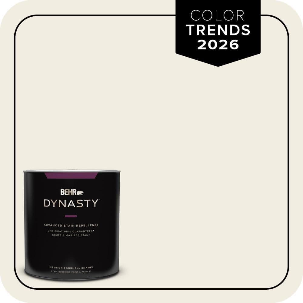 BEHR DYNASTY 1 qt. Designer Collection #DC-003 Blank Canvas Eggshell Enamel Interior Stain-Blocking Paint & Primer