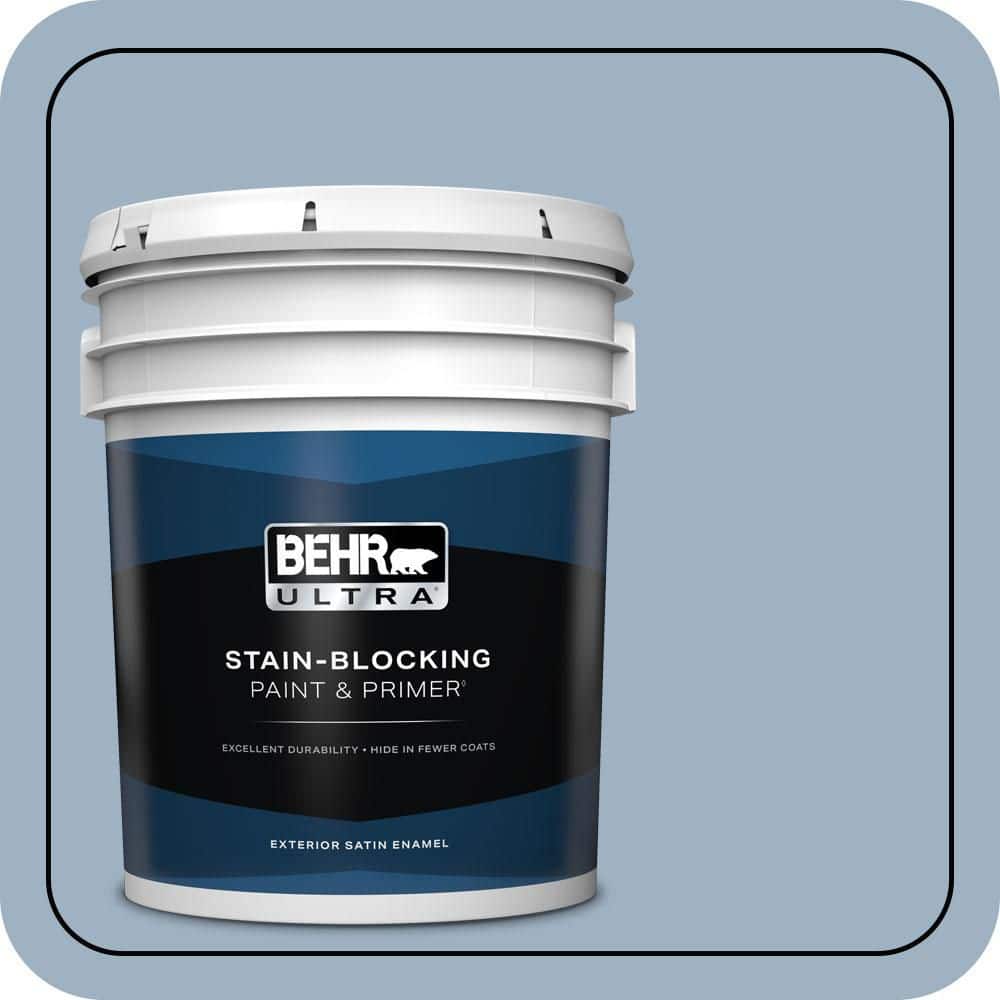BEHR ULTRA 5 gal. #S520-3 Perfect Landing Satin Enamel Exterior Paint & Primer