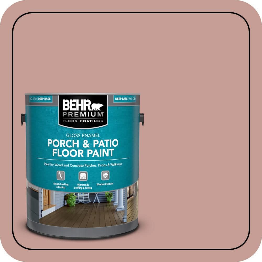 BEHR PREMIUM 1 gal. #S170-4 Retro Pink Gloss Enamel Interior/Exterior Porch and Patio Floor Paint