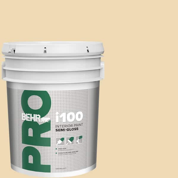 BEHR PRO 5 gal. #340E-3 Bavarian Cream Semi-Gloss Interior Paint (2)