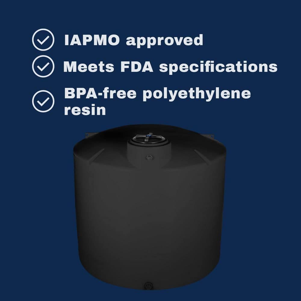 VPC Black Polyethylene Vertical Water Storage Tank (4)