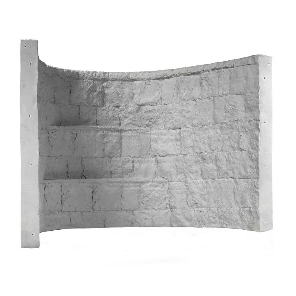 SHAPE PRODUCTS Rockwell 66 in. x 44 in. x 48 in. Gray Composite Window Well with Aluminum Bar Grate (3)
