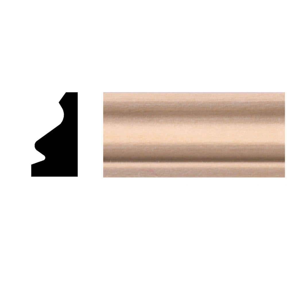 HOUSE OF FARA 7/16 in. D x 3/4 in. W x 48 in. L Unfinished Basswood Wood Shoe Moulding