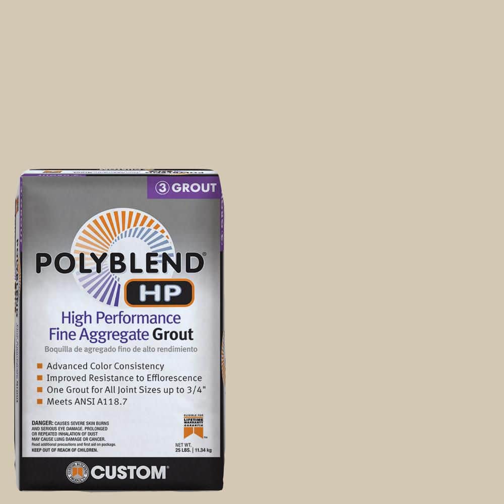 Custom Building Products Polyblend HP #382 Bone 25lb High Performance Fine Aggregate Grout (2)