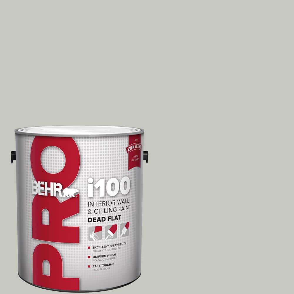BEHR PRO 1 gal. #PPF-29 Traditional Gray Dead Flat Interior Paint
