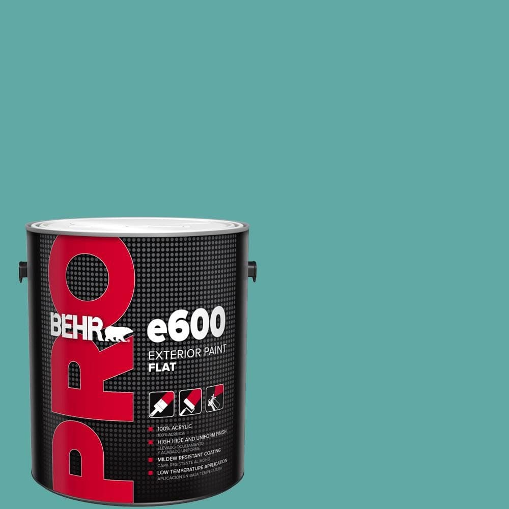 BEHR PRO 1 gal. #500D-5 Teal Zeal Flat Exterior Paint