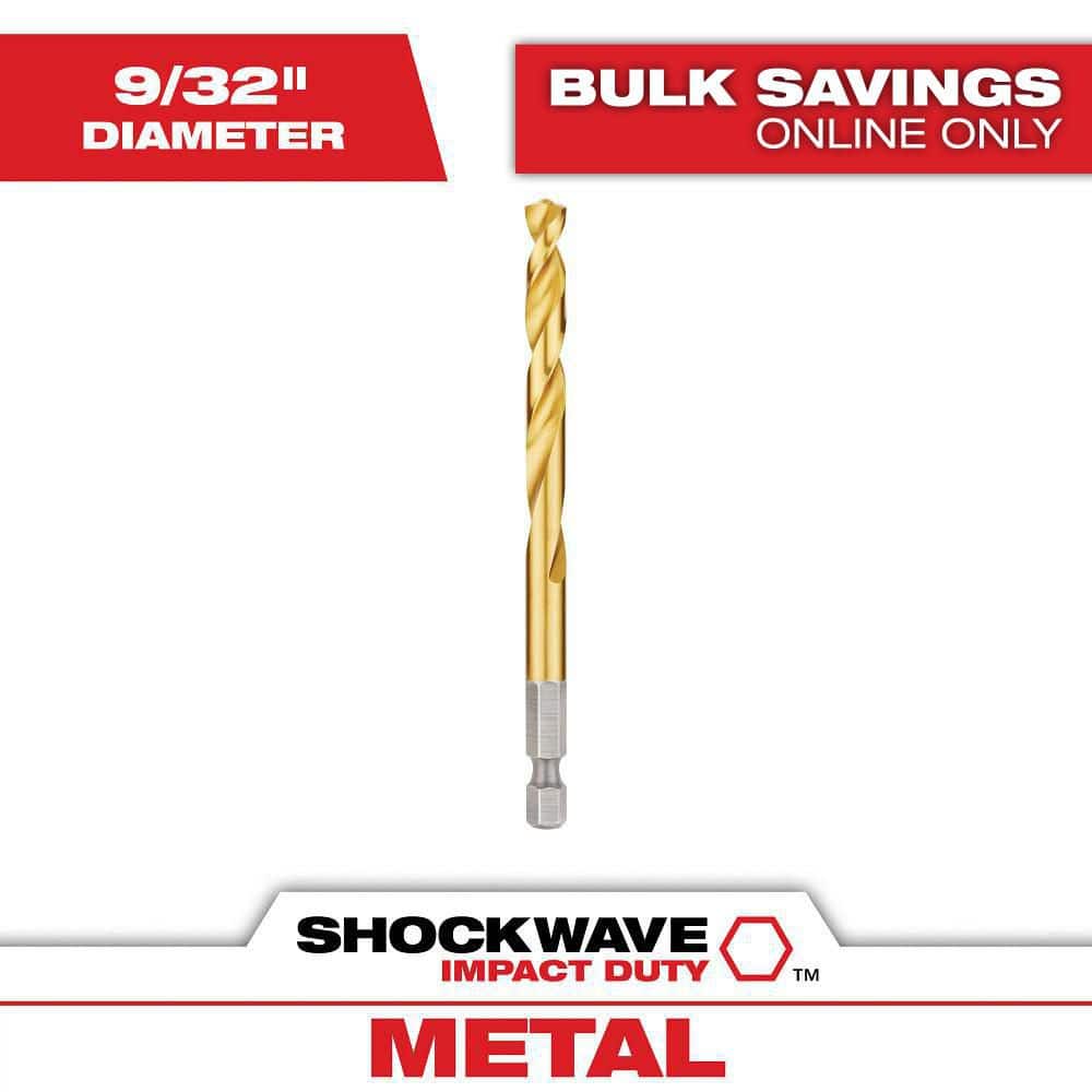Milwaukee SHOCKWAVE 9/32 in. Titanium Drill Bit (1)