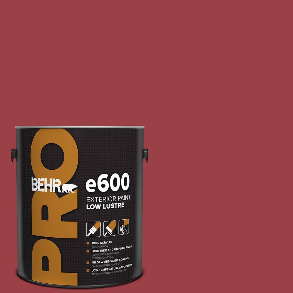 BEHR PRO 1 gal. #QE-06 Reddest Red Low Luster Exterior Paint