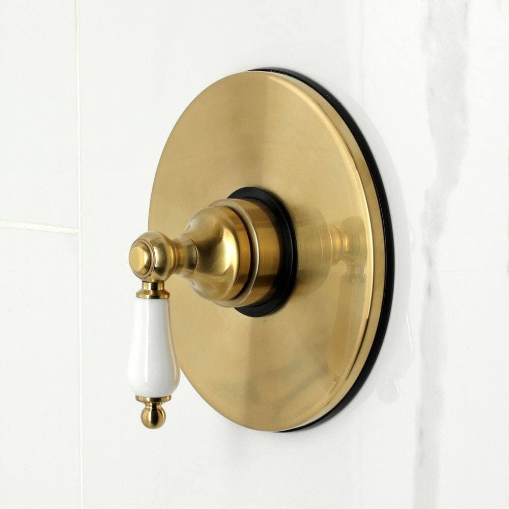 Kingston Brass Demure 1-Handle 1-Spray Tub and Shower Faucet 1.8 GPM in Brushed Brass (3)