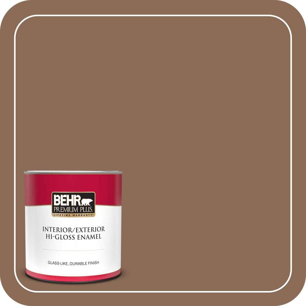 BEHR PREMIUM PLUS 1 qt. #MQ2-43 Antiquities Hi-Gloss Enamel Interior/Exterior Paint & Primer (1)