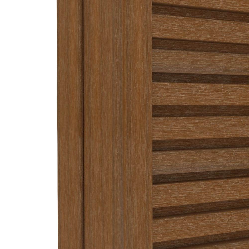 NewTechWood European Siding System 2.91 in. x 2.28 in. x 8 ft. Composite Siding F Trim Peruvian Teak (3)