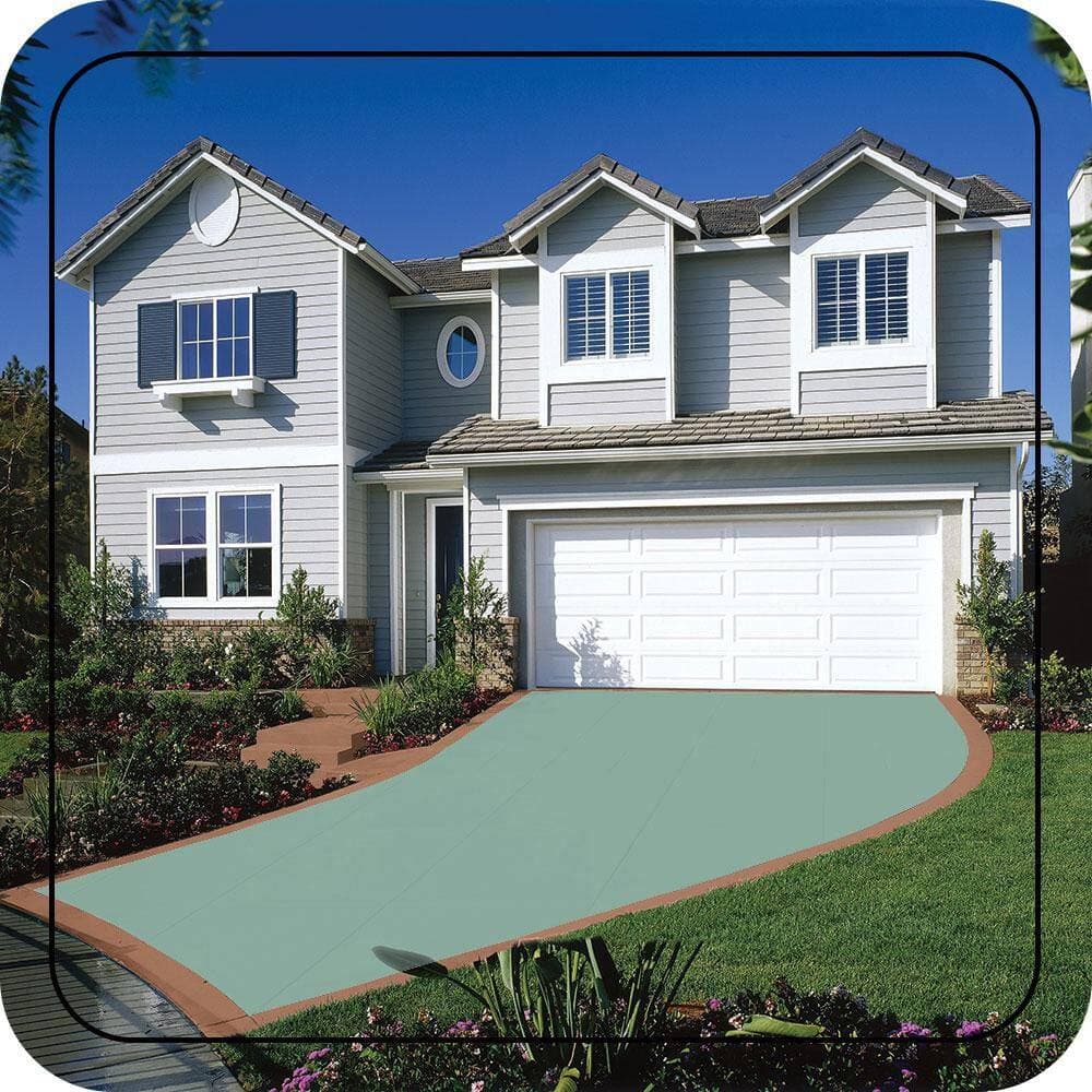 BEHR PREMIUM 5 gal. #PPU12-07 Spring Stream Self-Priming 1-Part Epoxy Satin Interior/Exterior Concrete and Garage Floor Paint (3)