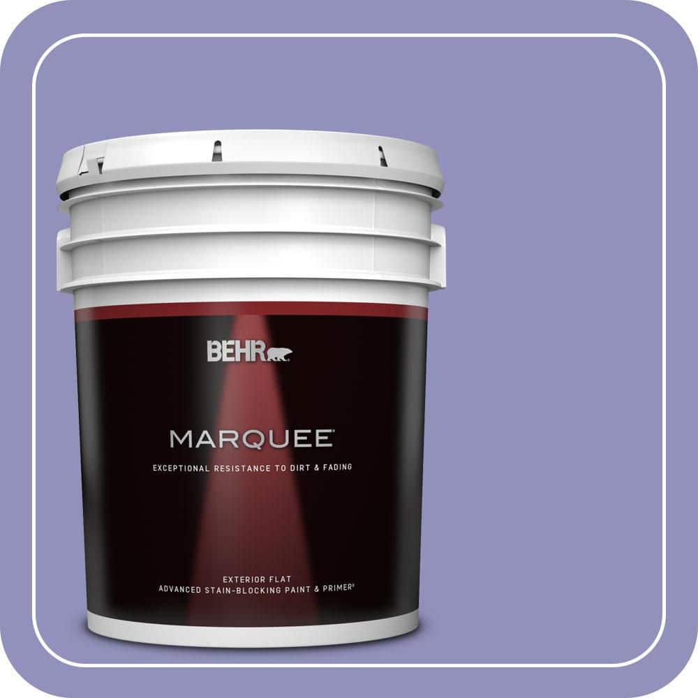 BEHR MARQUEE 5 gal. #PPU16-05 Lily of the Nile Flat Exterior Paint & Primer (1)