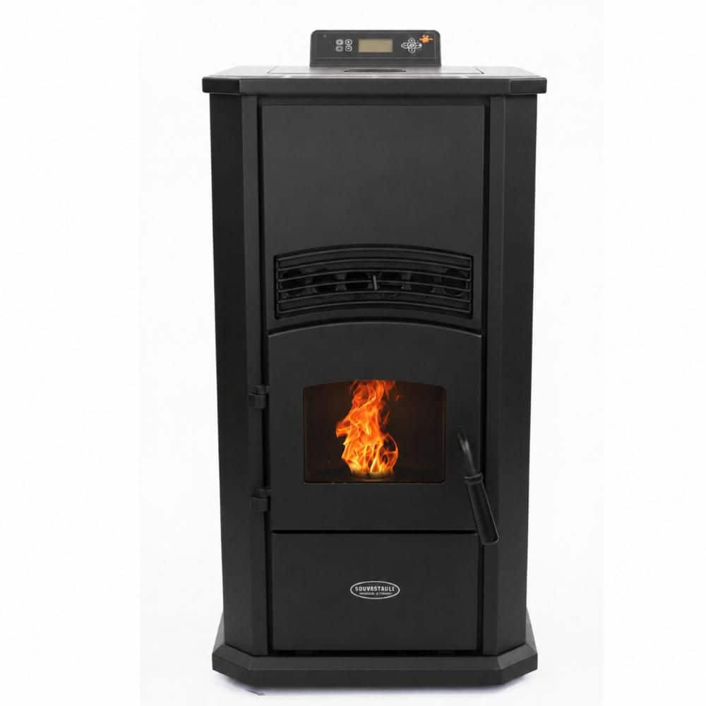 ComfortBilt 2,200 sq. ft.  Pellet Stove with a 80 lbs. Hopper in Black