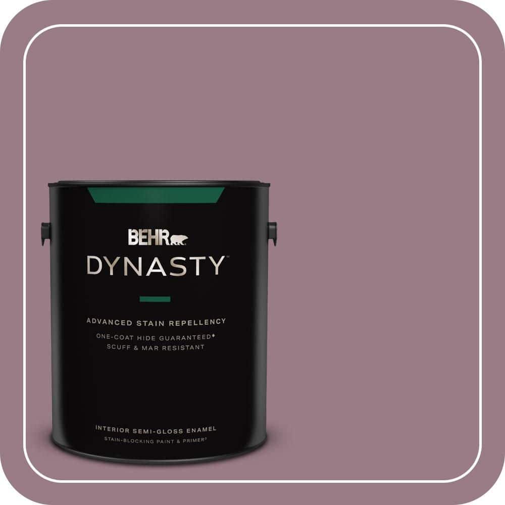 BEHR DYNASTY 1 gal. #T15-19 Mulberry Wine Semi-Gloss Enamel Interior Stain-Blocking Paint & Primer