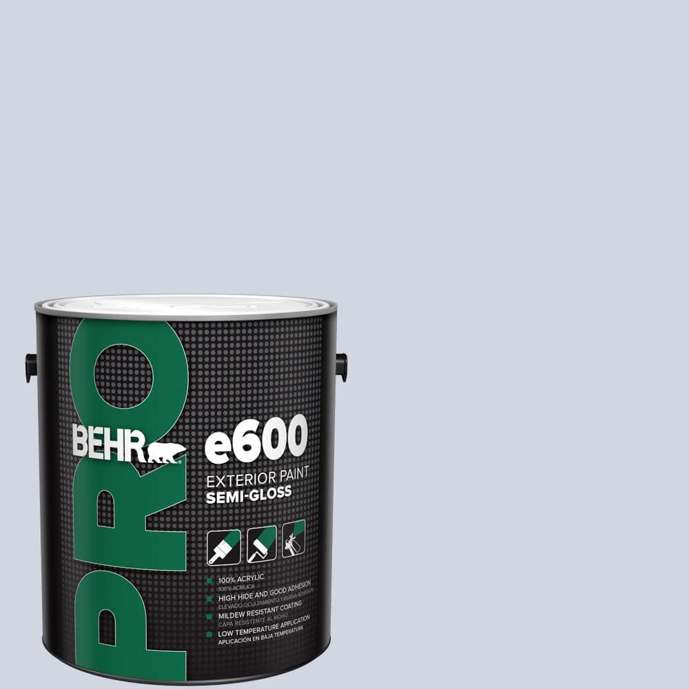 BEHR PRO 1 gal. #PPU16-08 Hint of Violet Semi-Gloss Exterior Paint