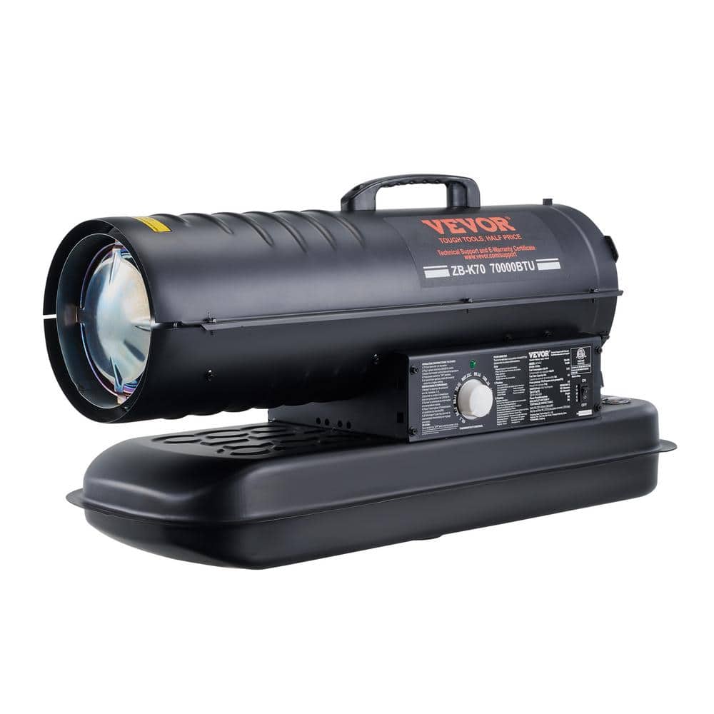 VEVOR 70000 BTU Kerosene Forced Air Heater Portable Torpedo Diesel Space Heater with Thermostat Energy-Efficient Heater (1)