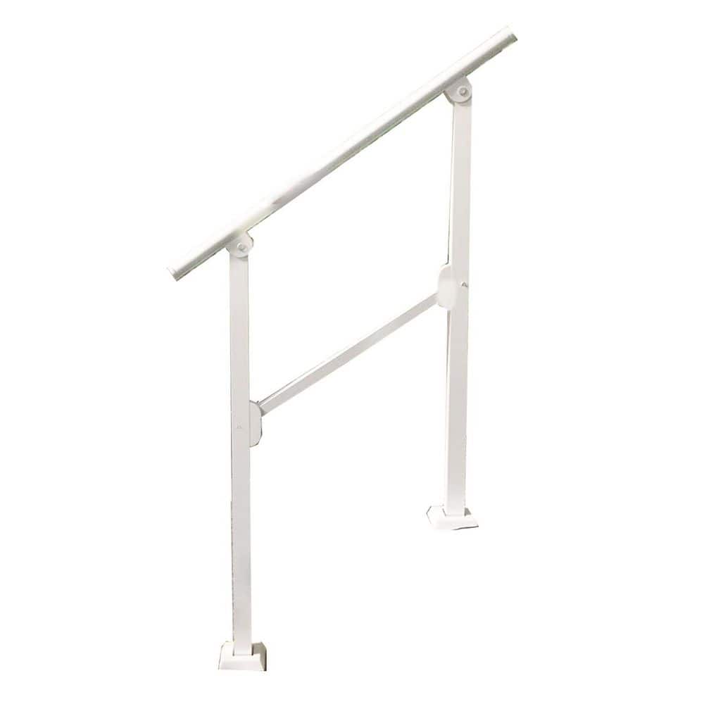 Afoxsos Outdoor Steps Hand Rail Kit with Adjustable Safety Railing for Porch Stairs Concrete Deck Installation Tools Included (1)