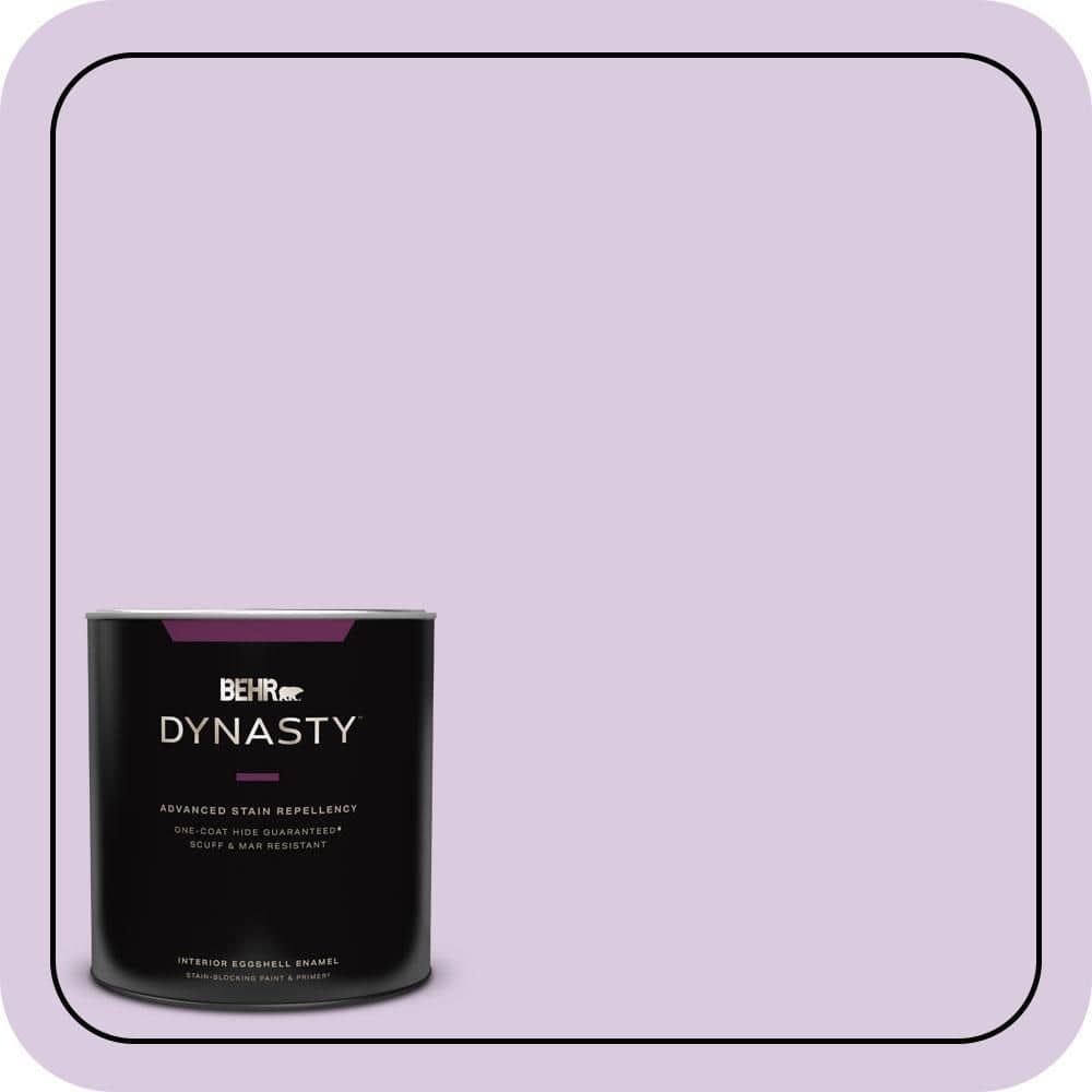 BEHR DYNASTY 1 qt. #660C-2 Violet Mist Eggshell Enamel Interior Stain-Blocking Paint & Primer