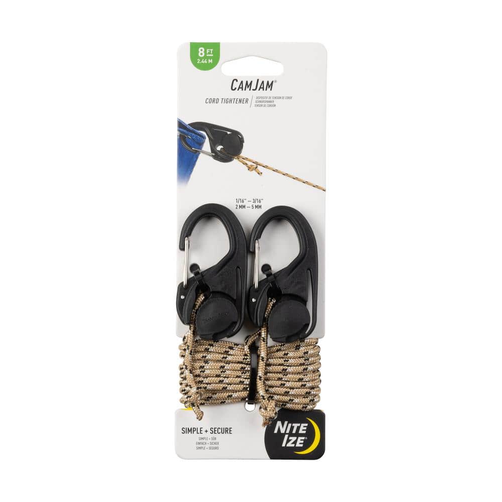 Nite Ize CamJam Cord Tightener with 8 ft. Tan Rope