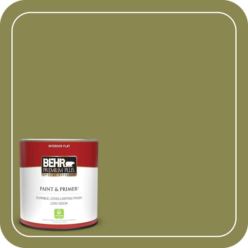 BEHR PREMIUM PLUS #T15-18 Snap Pea Green Enamel Low Odor & Primer