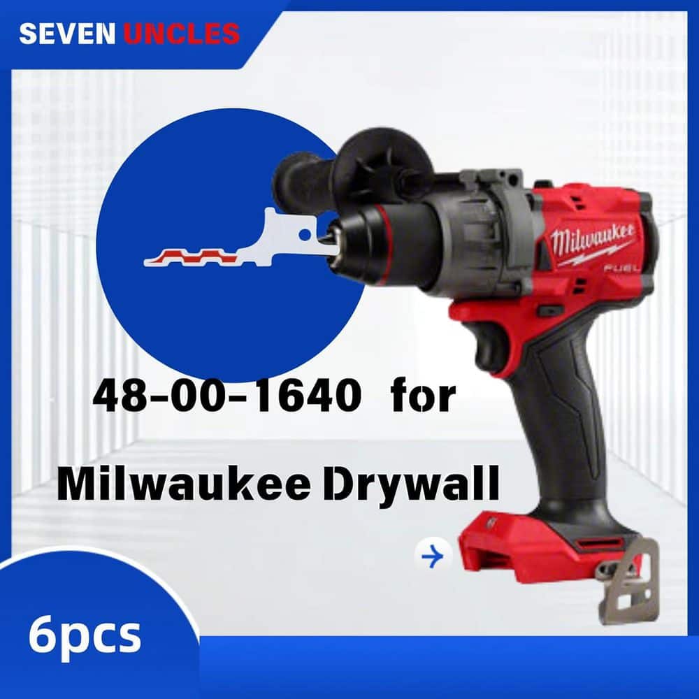 Unbranded 6-Piece 48-00-1640 Drywall Reciprocating Saw Blade with Blunt Point for Precision Cutting and Universal Compatibility (2)