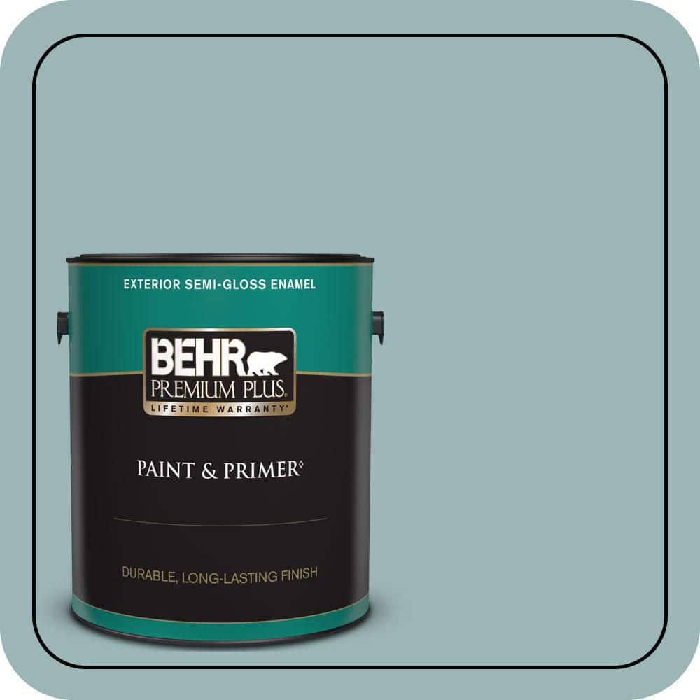 BEHR PREMIUM PLUS 1 gal. #PPU13-12 Harmonious Semi-Gloss Enamel Exterior Paint & Primer