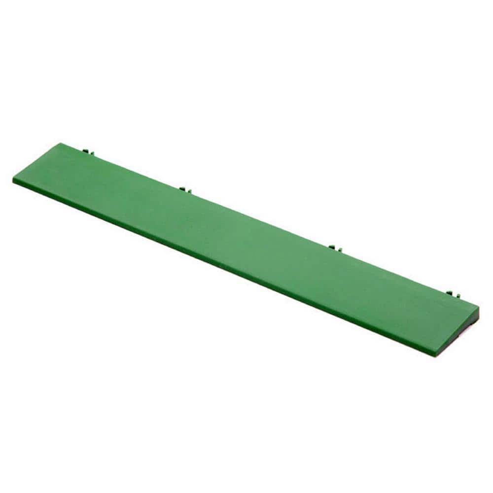 Unbranded XL All Weather 0.39 in. x 2.5 in. x 1.24 ft. PVC Spring Grass Edge Trim Kit Set (10-Piece) (1)