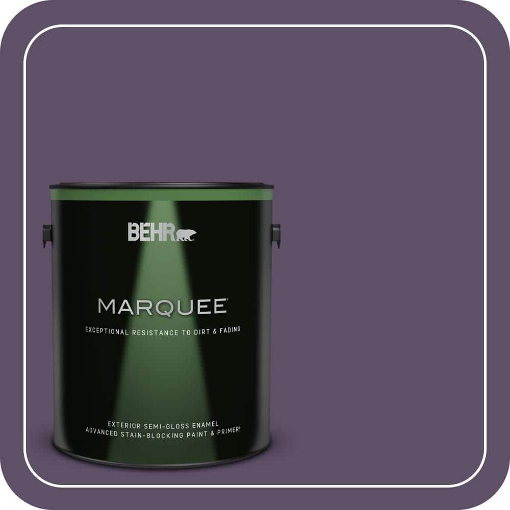 BEHR MARQUEE 1 gal. #M560-7 Muscat Grape Semi-Gloss Enamel Exterior Paint & Primer