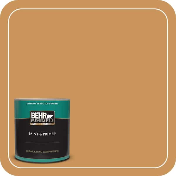 BEHR PREMIUM PLUS #M250-5 Burnt Pumpkin Enamel Low Odor & Primer (4)