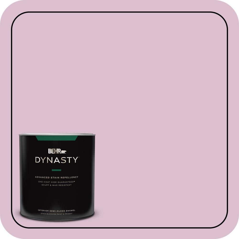 BEHR DYNASTY 1 qt. #690C-3 Delicate Bloom Semi-Gloss Enamel Interior Stain-Blocking Paint & Primer