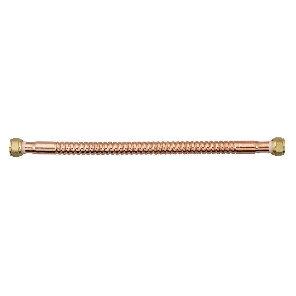HOMEWERKS 3/4 in. x 3/4 in. Female x 15 in. Length Copper Water Heater Supply Line