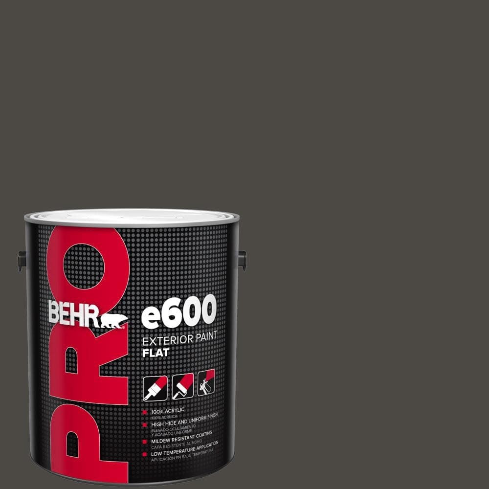 BEHR PRO 1 gal. #780F-7 Stealth Jet Flat Exterior Paint