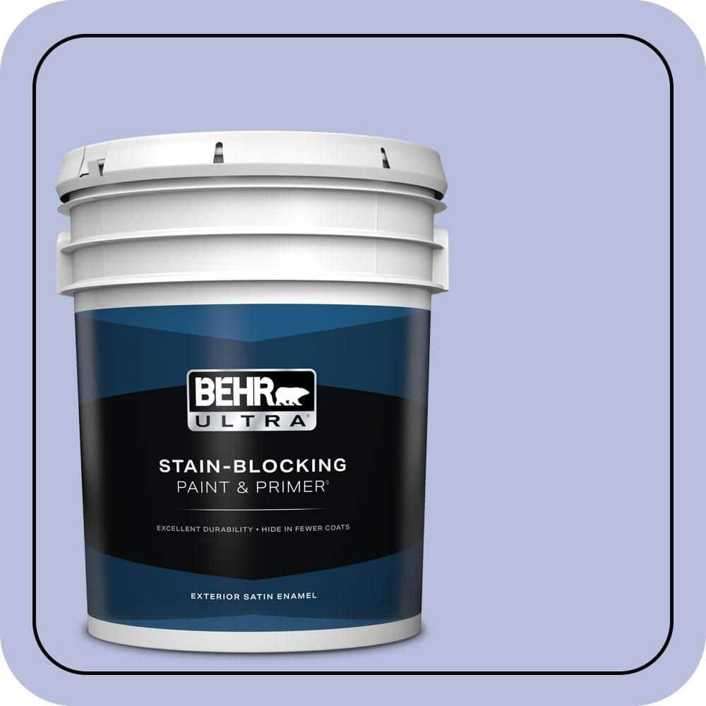 BEHR ULTRA 5 gal. #MQ4-31 Stardust Evening Satin Enamel Exterior Paint & Primer