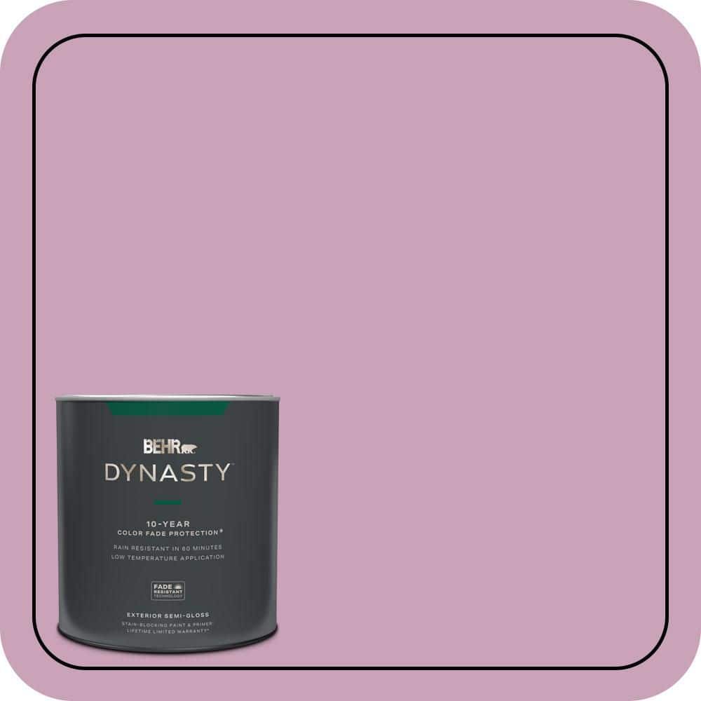 BEHR DYNASTY 1 qt. #690D-4 Taste of Berry Semi-Gloss Enamel Exterior Stain-Blocking Paint & Primer