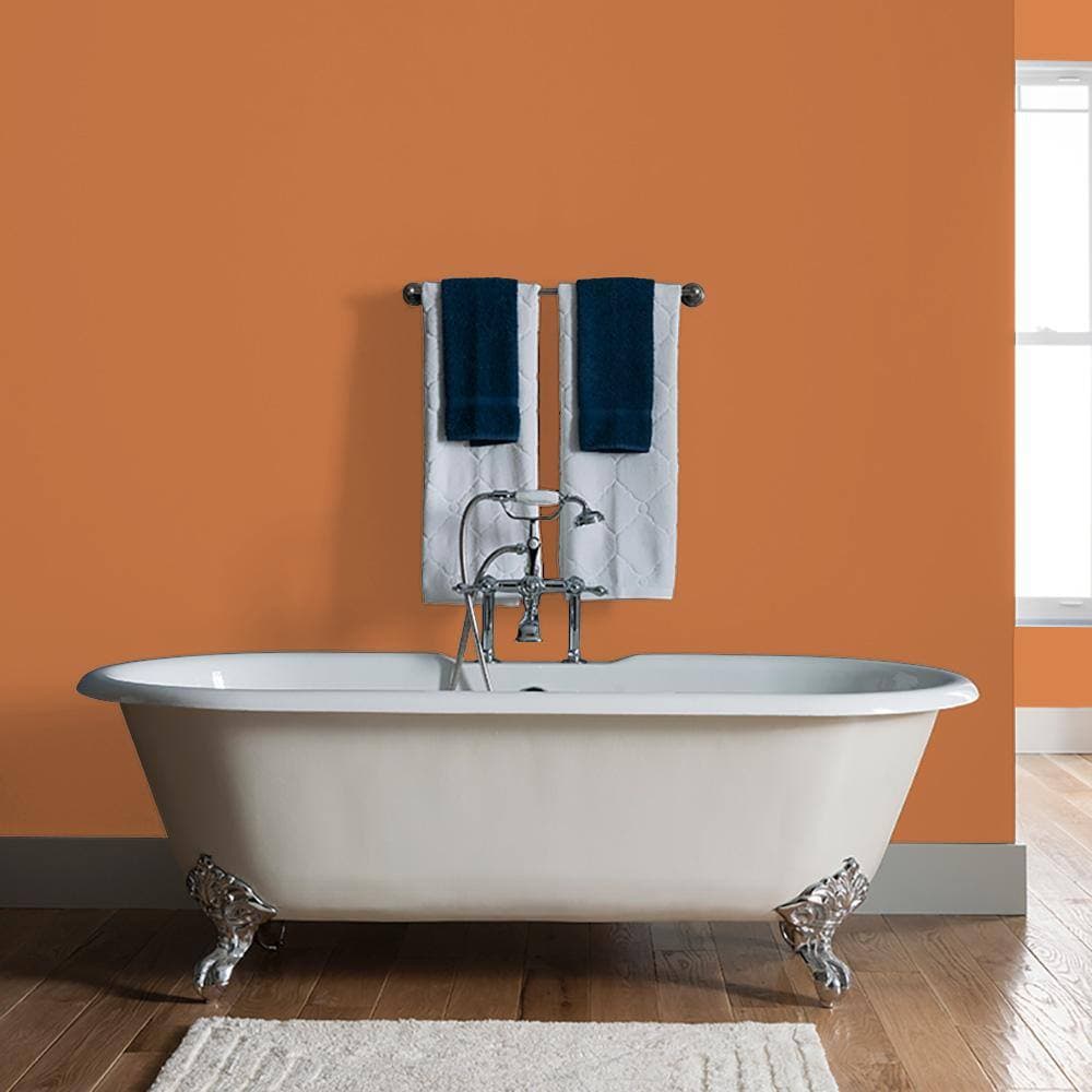 Glidden 8 oz. PPG1200-6 Ginger Root Satin Interior Paint Sample (3)