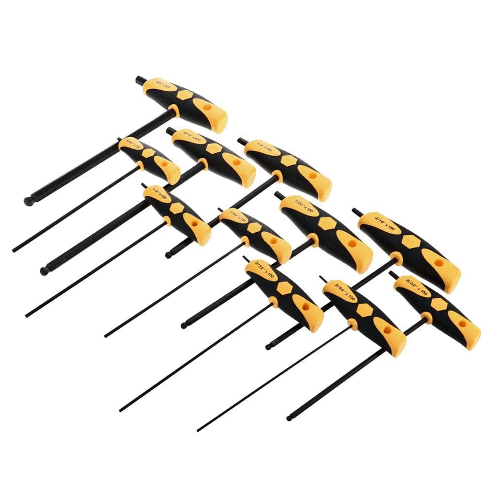 Wiha SoftGrip Hex Key SAE T-Handle Set (11-Piece) (2)