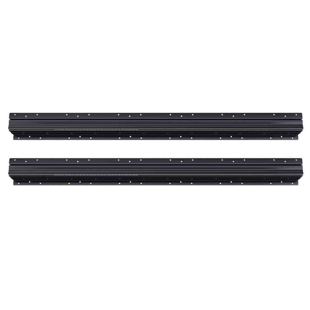 VEVOR Undermount Drawer Slides, 40 in., Full Extension Under Stair Cabinet Rails, 260 lbs. Load Capacity Heavy Duty, Black (3)