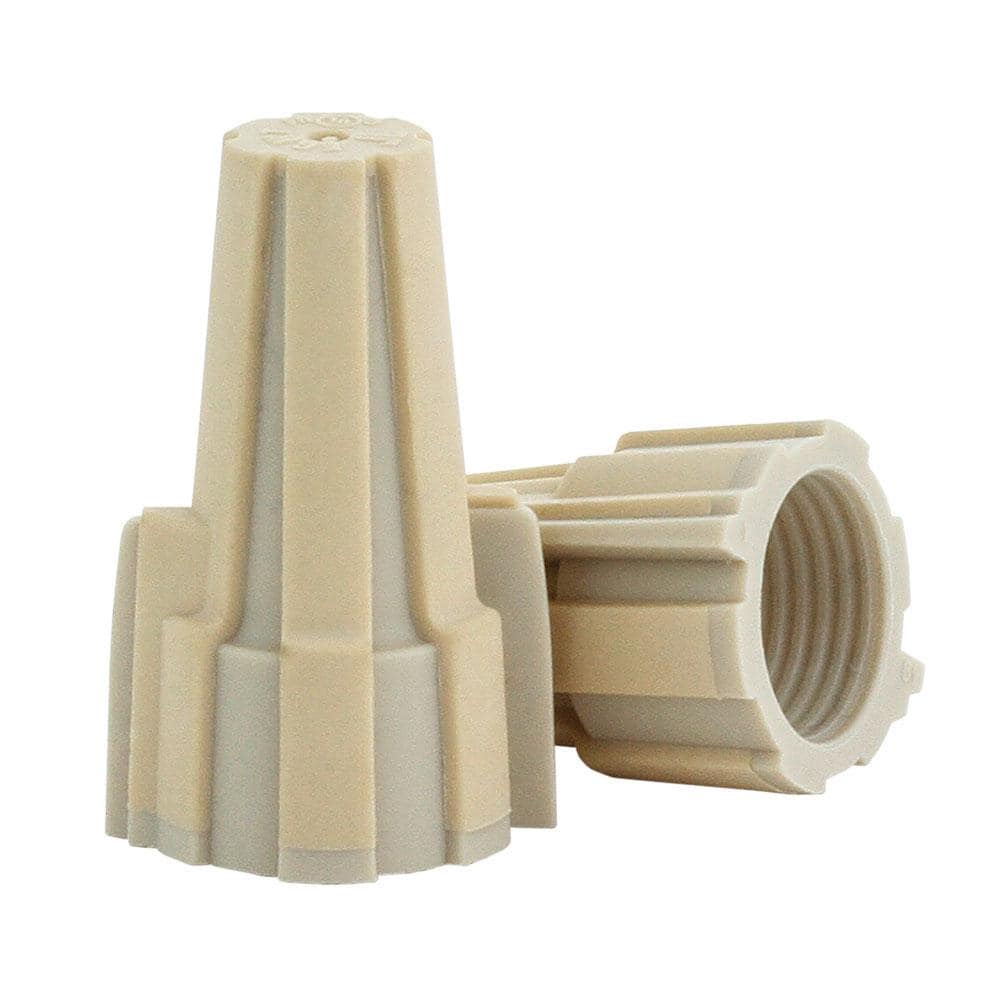 Commercial Electric Soft Grip Winged Wire Connector Tan (250-Pack) (1)