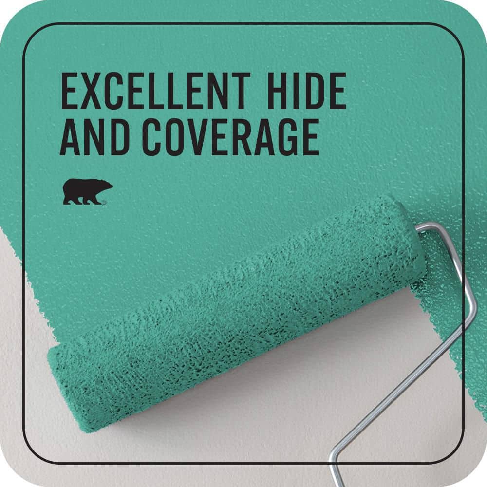 BEHR PREMIUM PLUS 1 qt. #P440-5 Water Park Flat EcoMix Plant-Based Interior Paint & Primer (2)