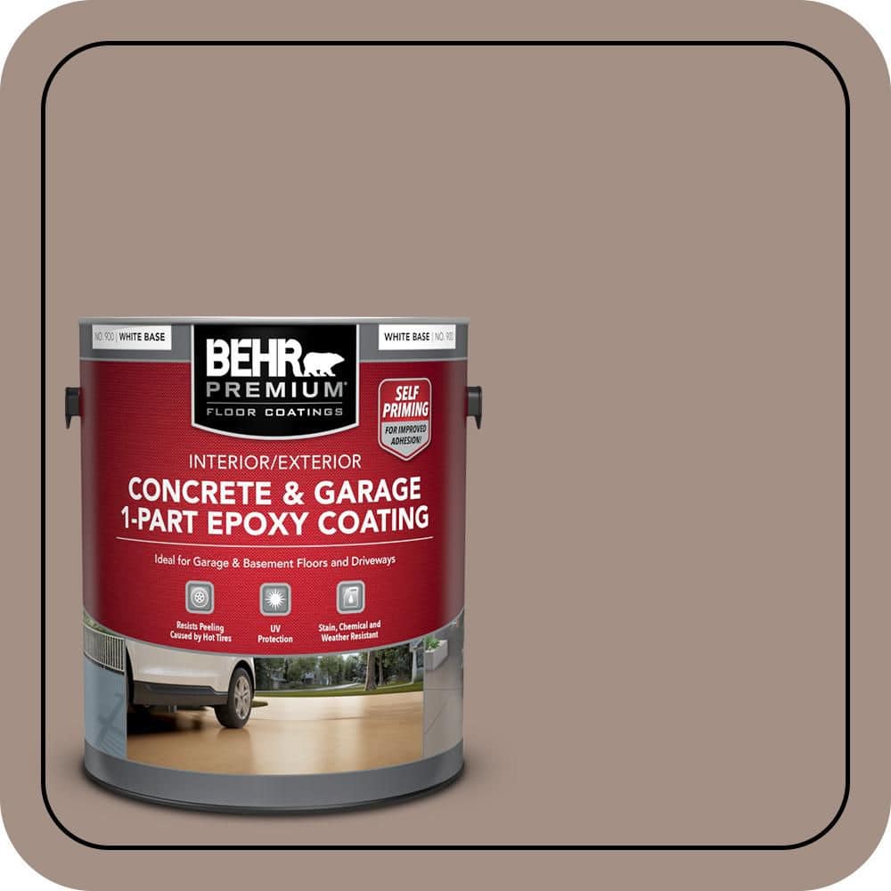 BEHR PREMIUM #MQ2-33 Self-Priming 1-Part Epoxy Satin Interior/Exterior Concrete and Garage Floor Paint (1)