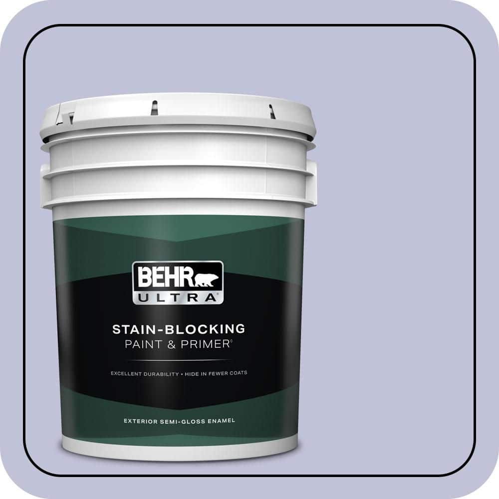BEHR ULTRA 5 gal. #M550-3 Foxglove Semi-Gloss Enamel Exterior Paint & Primer