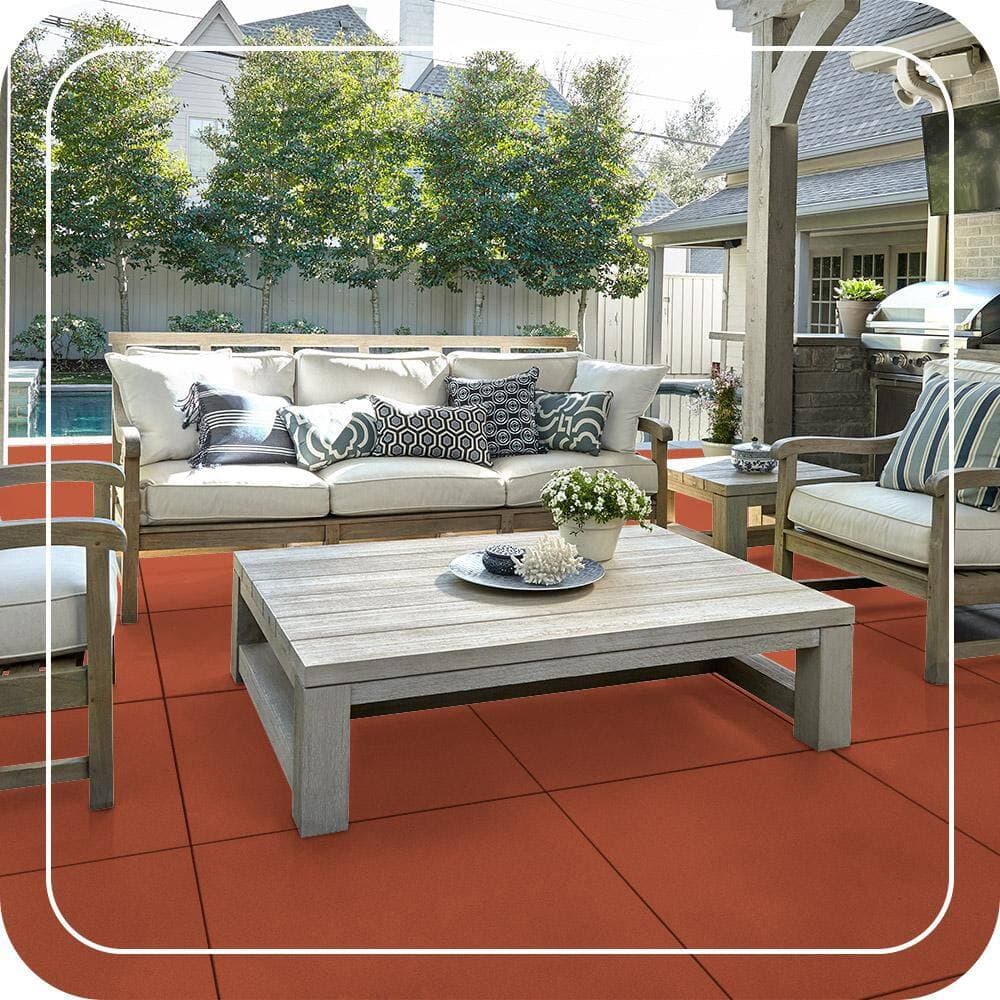 BEHR PREMIUM 1 gal. #M190-7 Colorful Leaves Textured Low-Lustre Enamel Interior/Exterior Porch and Patio Anti-Slip Floor Paint (4)