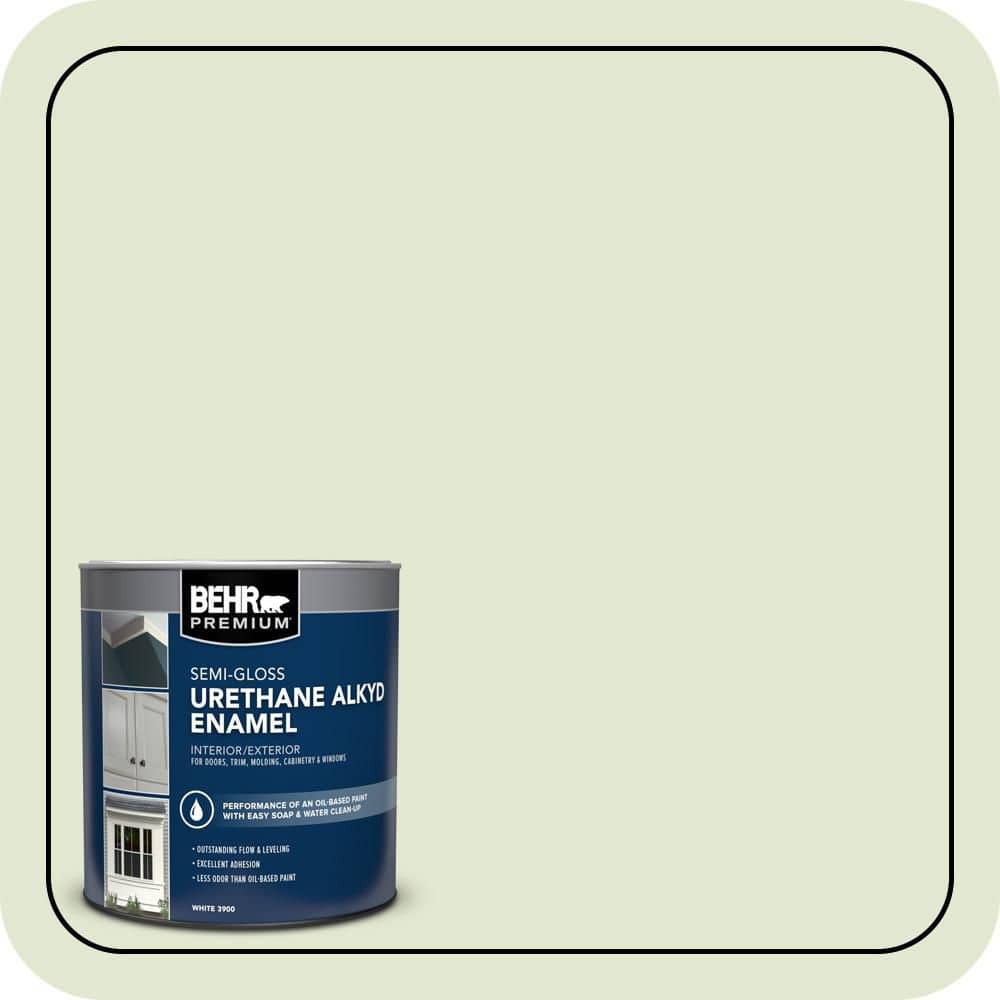 BEHR PREMIUM 1 qt. #M360-2 White Radish Semi-Gloss Enamel Urethane Alkyd Interior/Exterior Paint (1)
