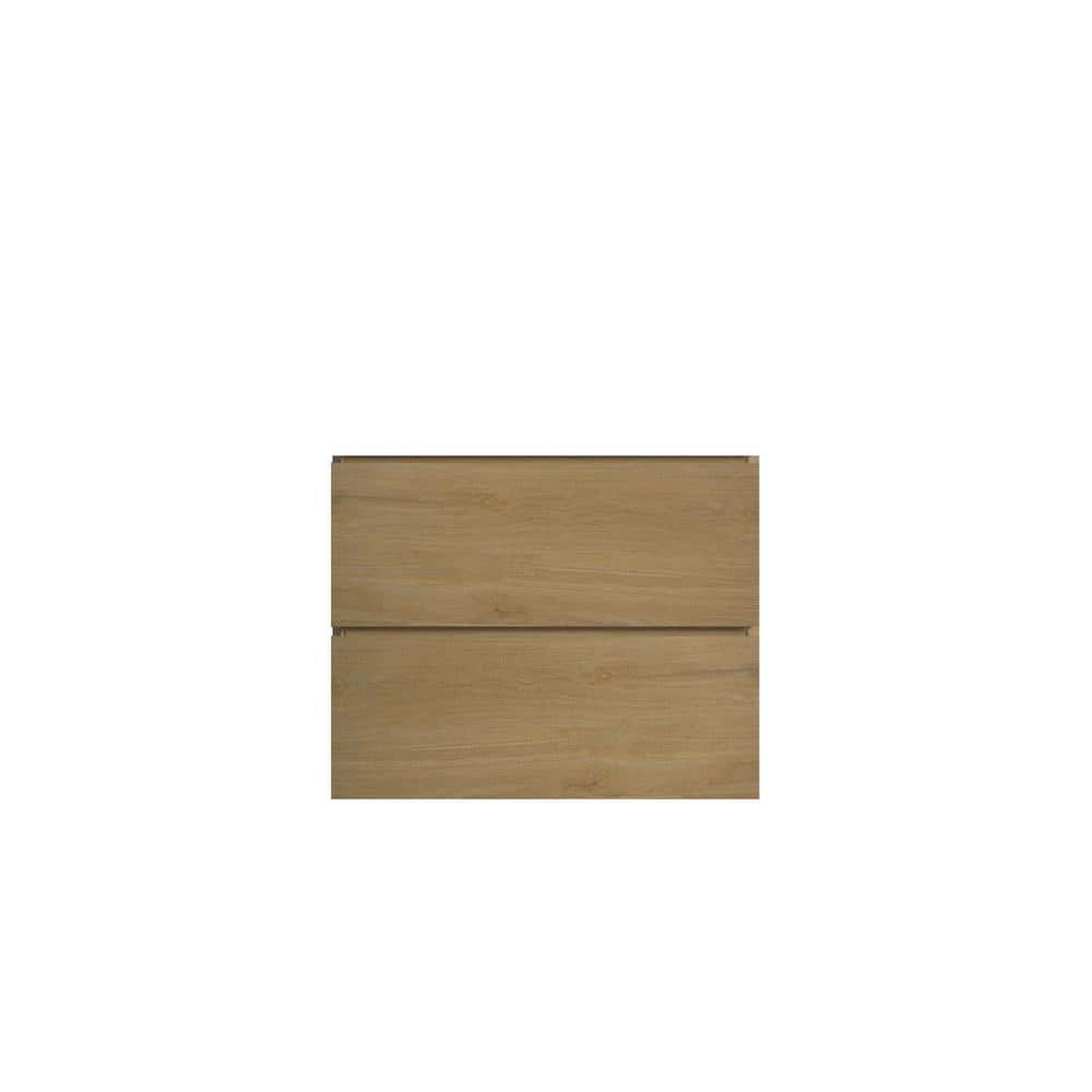 Unbranded 23.7 in. W 17.9 in. D 20.5 in. H Wall Mount Wood Bath Vanity Cabinet without Top with 2-Drawers