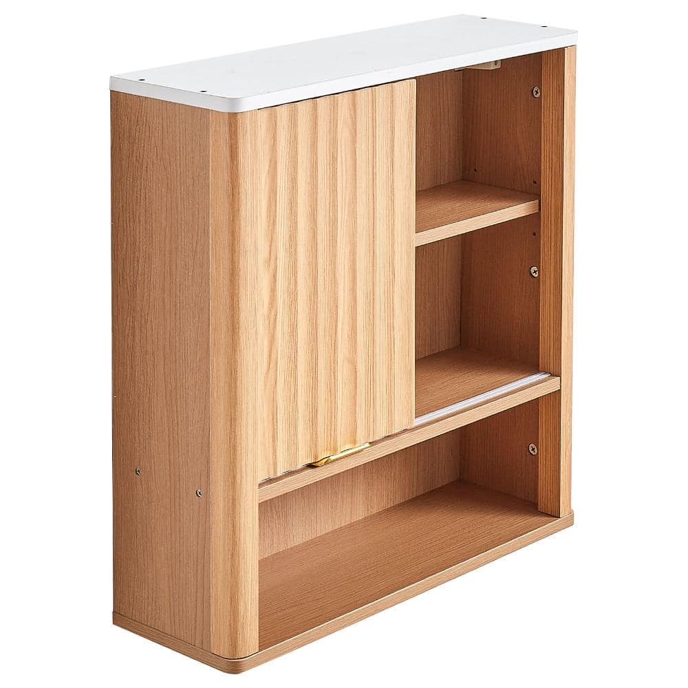 Luxeyard Bathroom Wall Cabinet with Door and Adjustable Shelf Over the Toilet Storage (1)