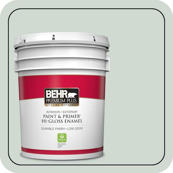 BEHR PREMIUM PLUS #BIC-11 Serene Journey Flat Interior/Exterior Paint & Primer Color Sample (4)