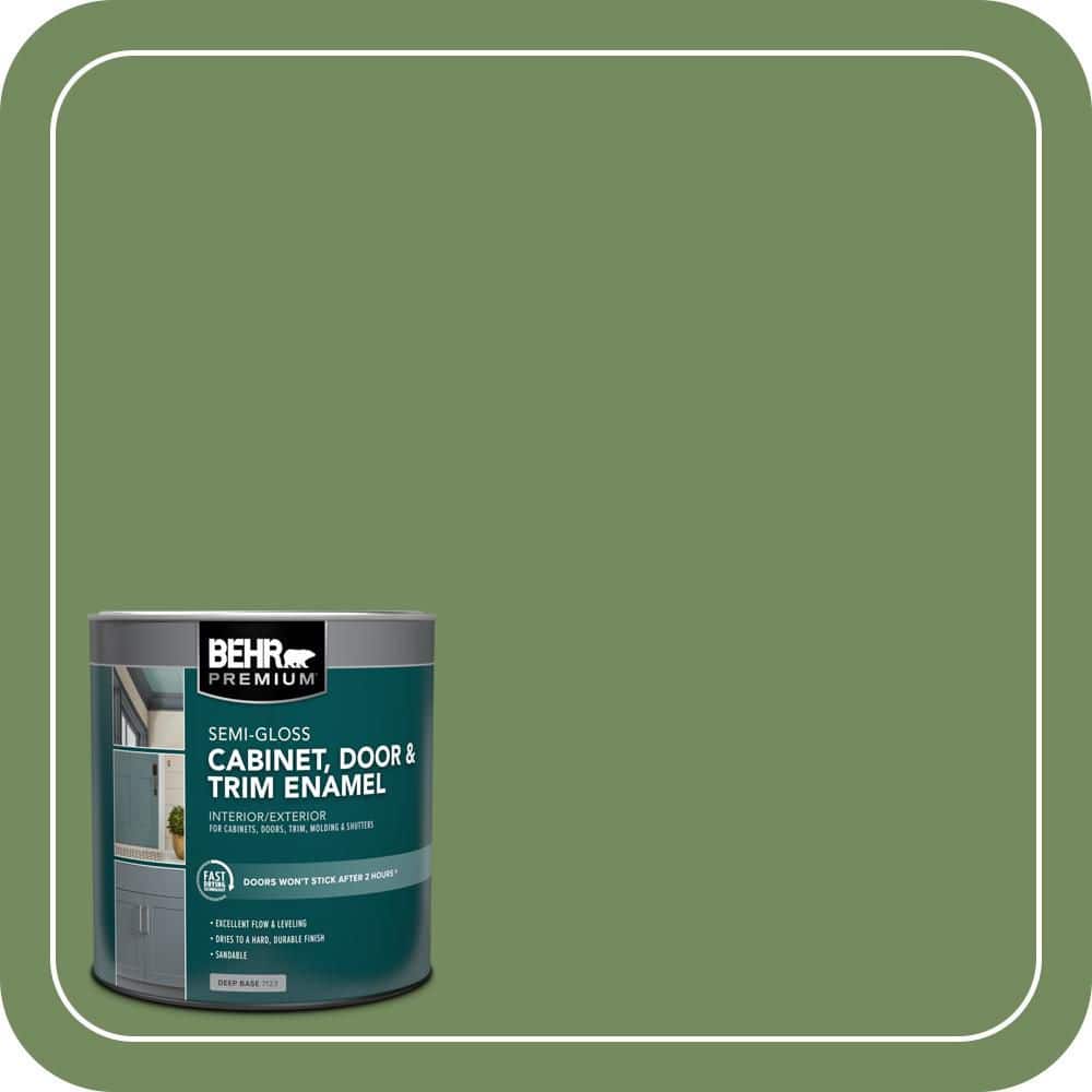 BEHR PREMIUM 1 qt. #M380-6 Fern Canopy Semi-Gloss Enamel Interior/Exterior Cabinet, Door & Trim Paint
