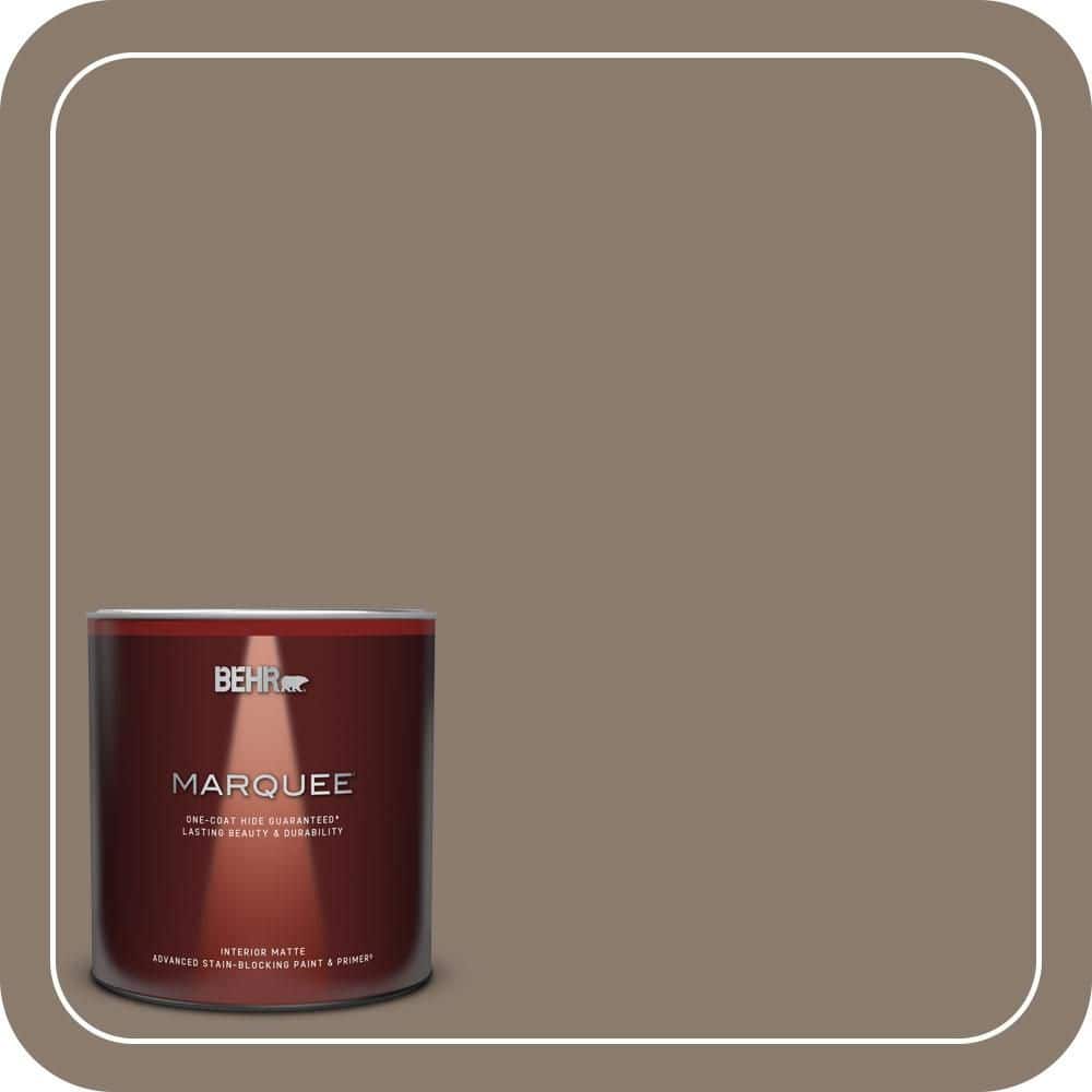 BEHR MARQUEE 1 qt. #T18-07 Road Less Travelled Matte Interior Paint & Primer
