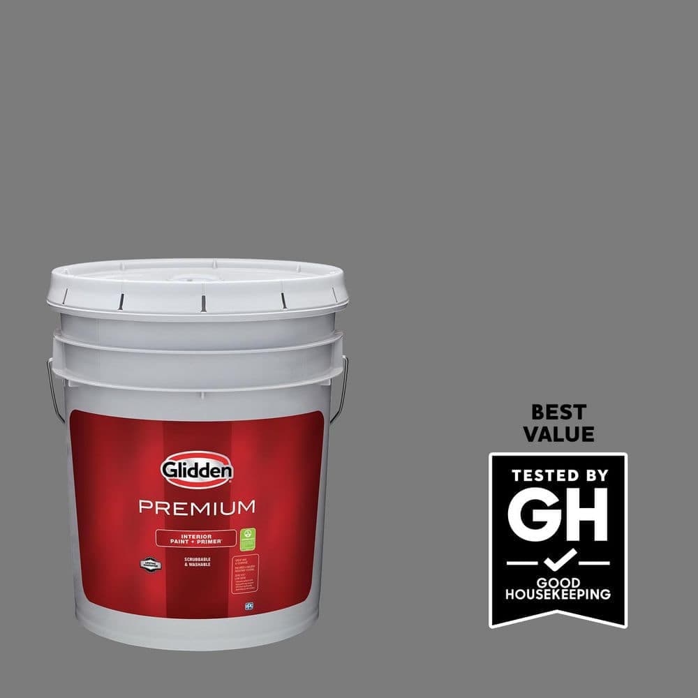 Glidden Premium 5-gal. PPG0997-6 Industrial Revolution Flat Interior Latex Paint